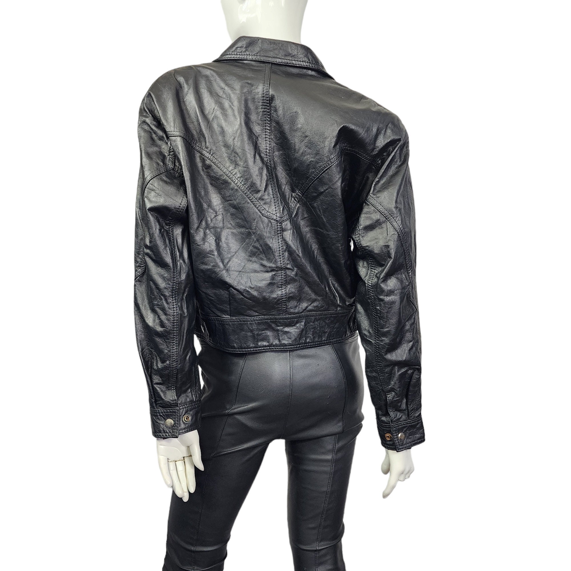 Vintage Leather Jacket ステアハイド 肉厚 TALON Vintage Leather