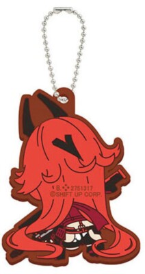 GODDESS OF VICTORY NIKKE mini Rubber Keychain RR#2 Red Hood BANDAI