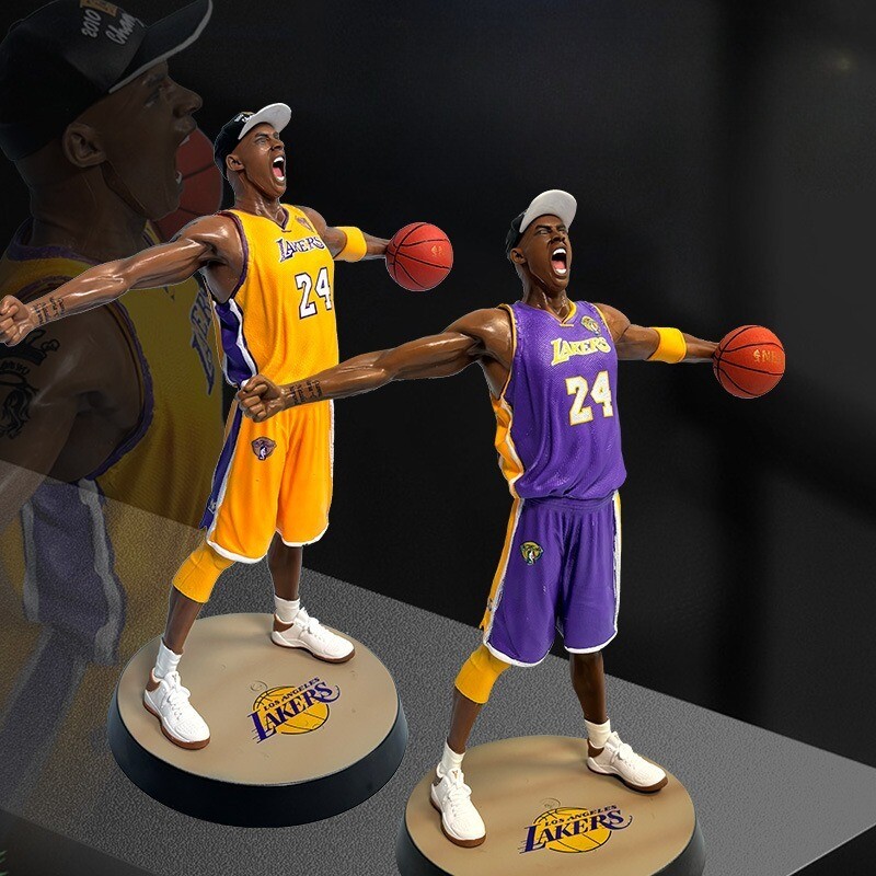 New Basketball Star Lakers Kobe Bryant Roaring 34cm PVC Figure