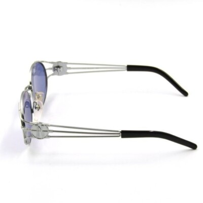 Jean Paul Gaultier Sunglasses 58-5106 JPG 90s Vintage Oval Silver