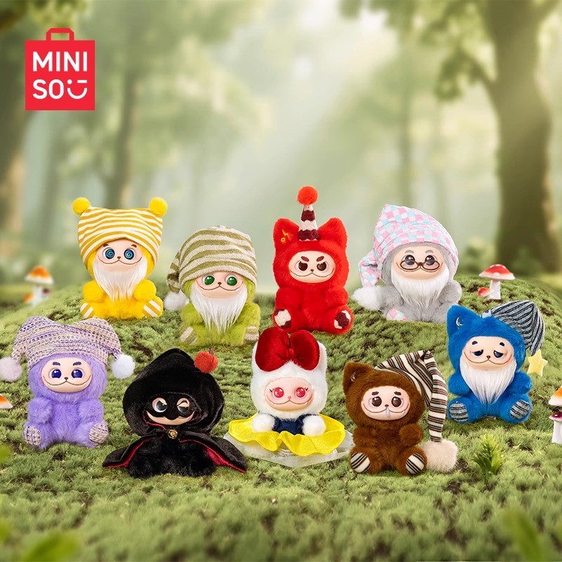 Miniso Gismow Silly Squad Series Plush Toy Vinyl Keychain Blind