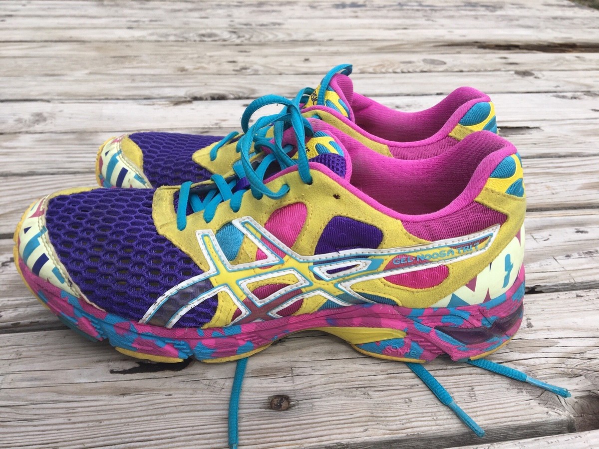 Asics Gel Noosa Tri 7 Shoes Sneakers Pink Blue T264N Running Glow