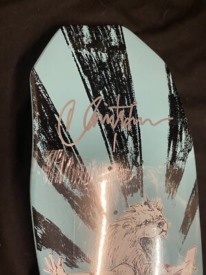 RARE SIGNED Christian Hosoi Pops Lion Christ Air Skateboard Deck
