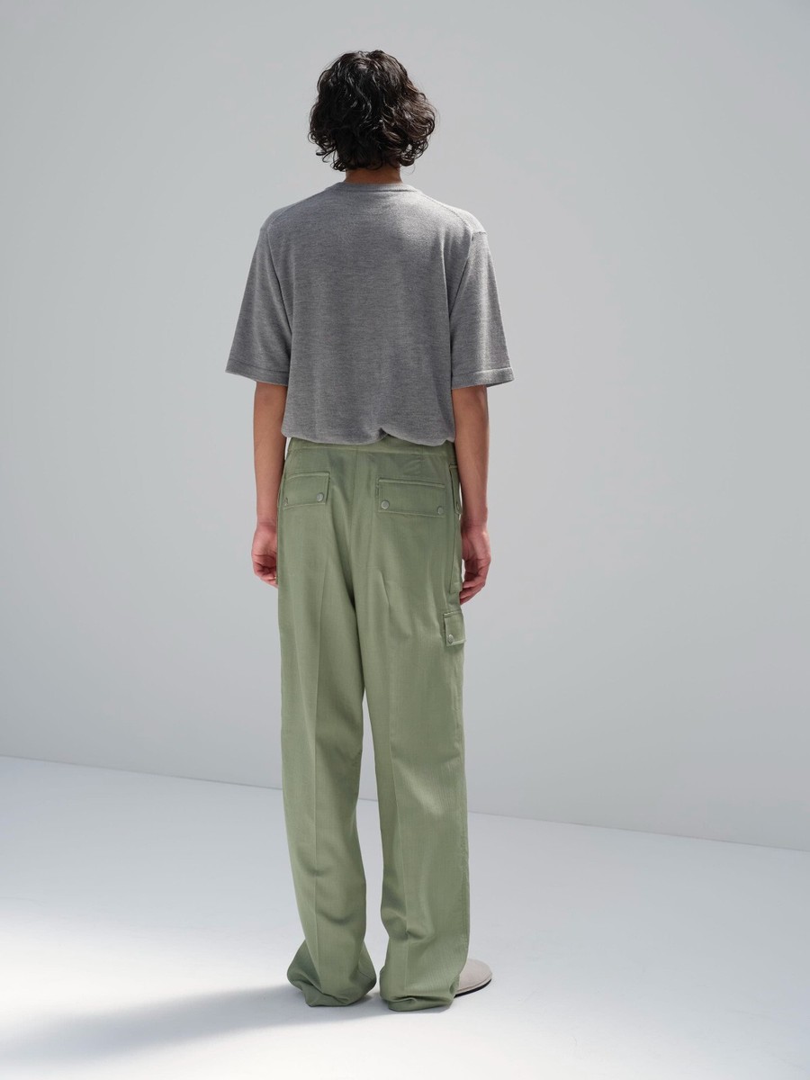 ASK availability First)AURALEE WOOL HERRINGBONE CARGO PANTS new | eBay