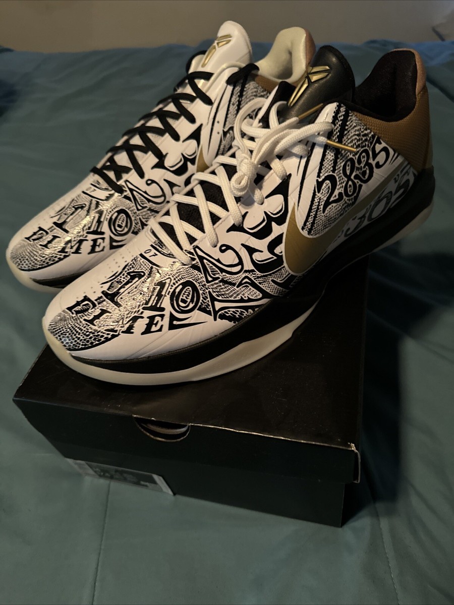 Nike Kobe 5 V Protro Big Stage Parade White Gold CT8014-100 US