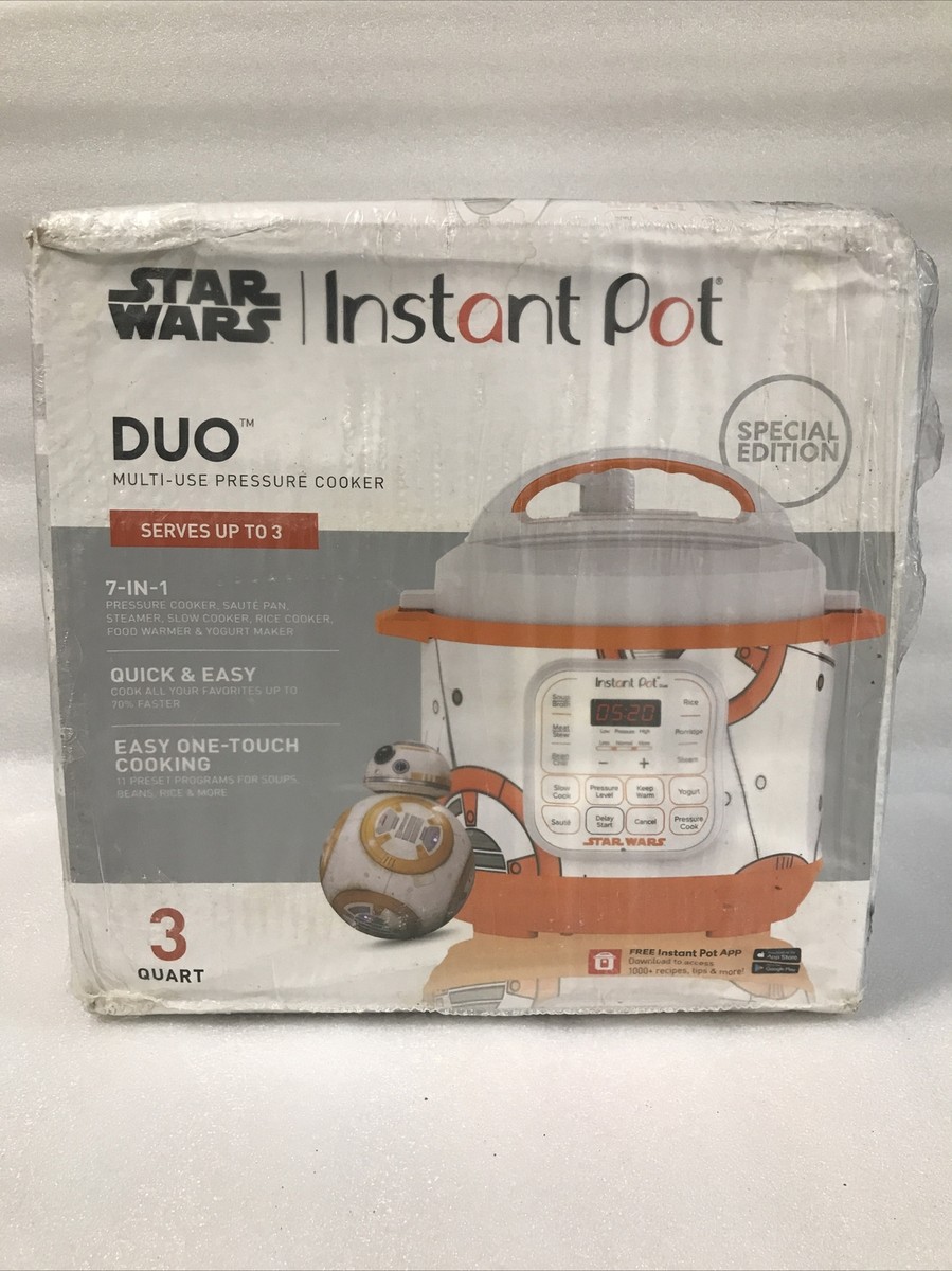 NEW! Star Wars BB-8 InstantPot 3 Qt Duo Mini Pressure Cooker
