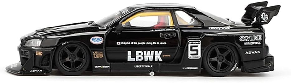 Mini GT 1:64 Nissan LB-ER34 Super Silhouette SKYLINE Black LBWK