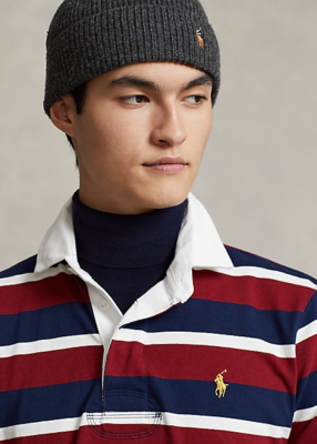 MEN'S SZ XS RALPH LAUREN POLO CLASSIC FIT RUGBY SHIRT STRIPED