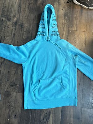 SUPREME x THRASHER BOYFRIEND HOODIE (SS17) SIZE L - Light Aqua