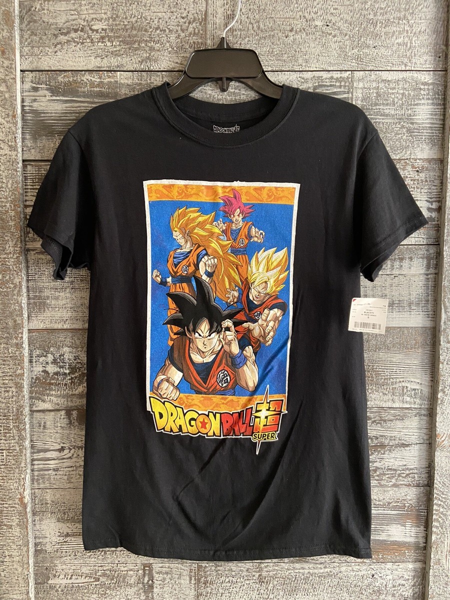 Dragon Ball Z T Shirt 100% Cotton Regular Fit Black Mens Size