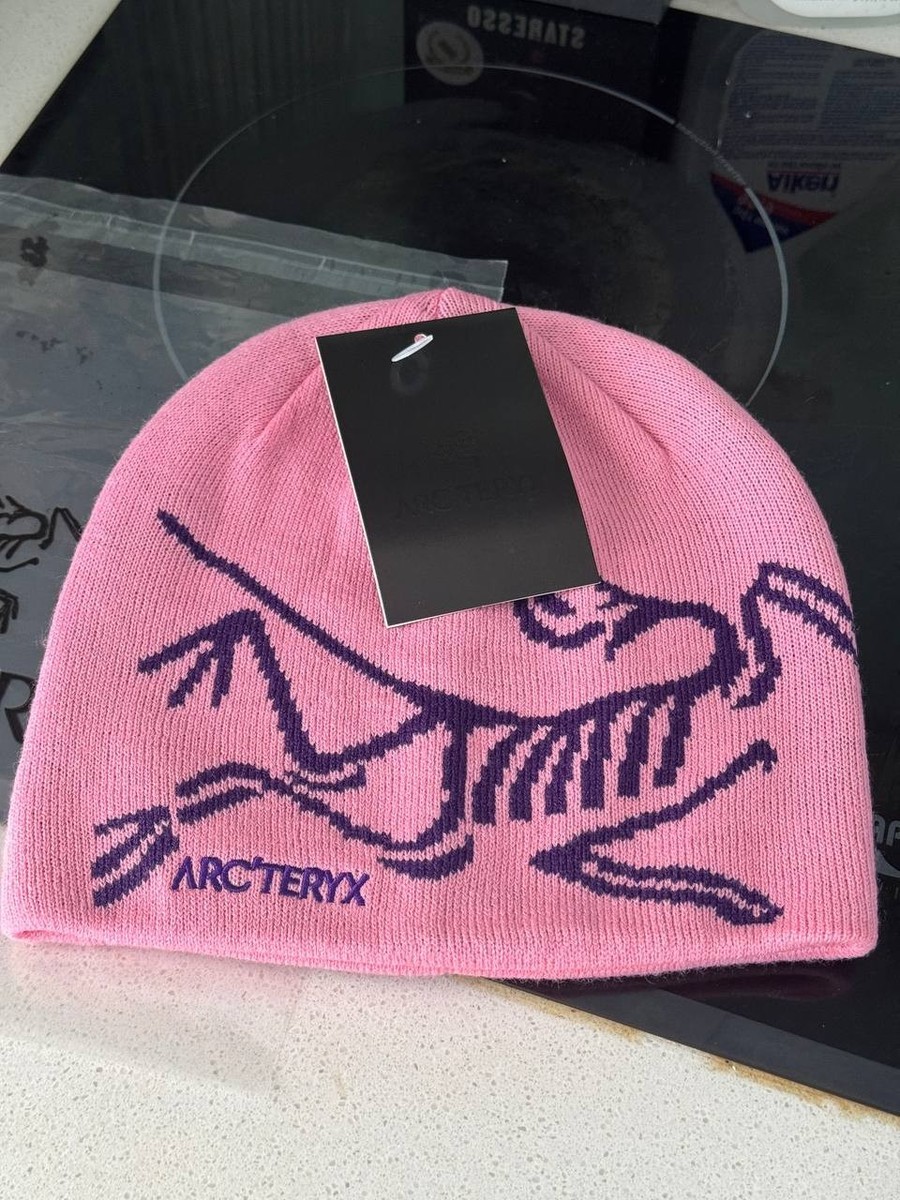 Arc'teryx Bird Word Toque Beanie Hat Pink Bliss - Arctic Silk
