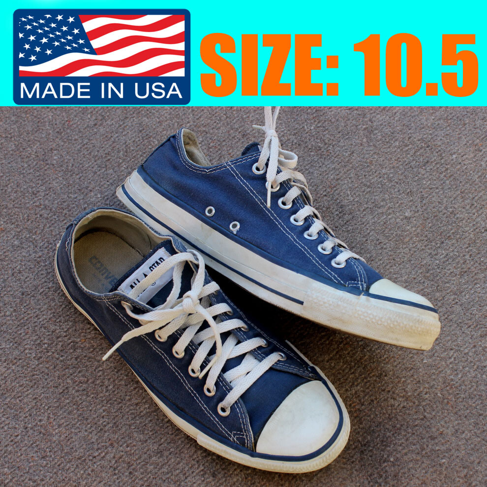 Vintage CONVERSE All Star USA MADE Blue Low Top shoes sneaker
