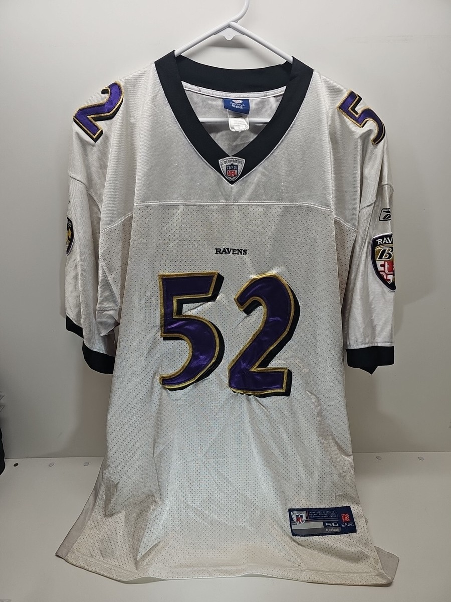 Ray Lewis #52 Baltimore Ravens Vintage NFL Football Jersey size 56
