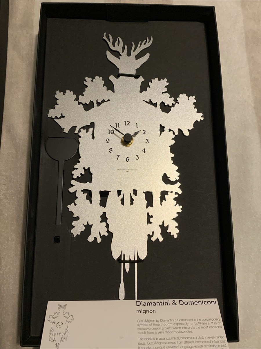 Diamantini & Domeniconi 373 Cuco Mignon Metal Wall Clock Lufthansa