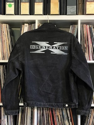 VINTAGE 90S WWF DX DENIM JACKET 1998 D GENERATION X LOGO WWE HHH