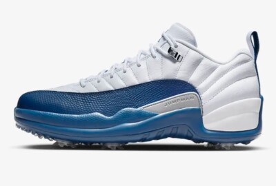 Nike Air Jordan XII 12 Low Golf Shoes French Blue DH4120 Mens 6