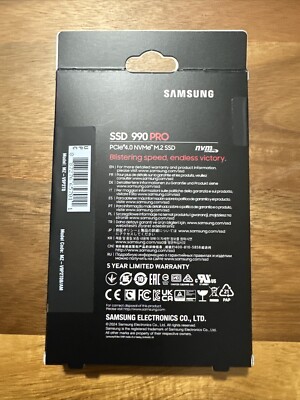 Samsung - 990 PRO 2TB Internal SSD PCle Gen 4x4 NVMe New Sealed MZ