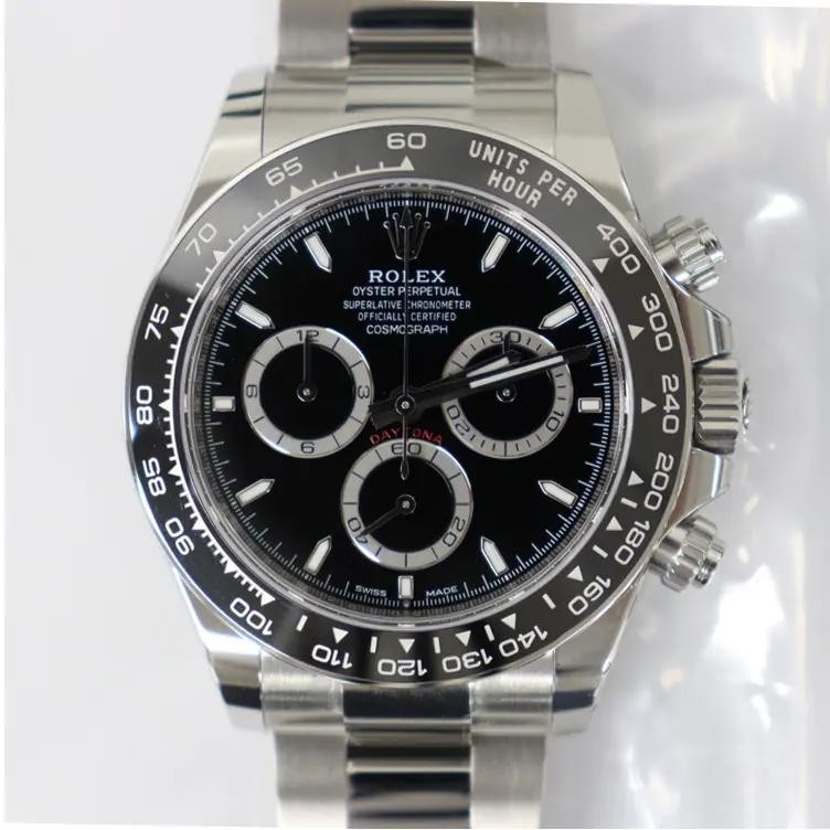 2025 New Rolex 126500LN Daytona 40mm Steel Ceramic Black Dial