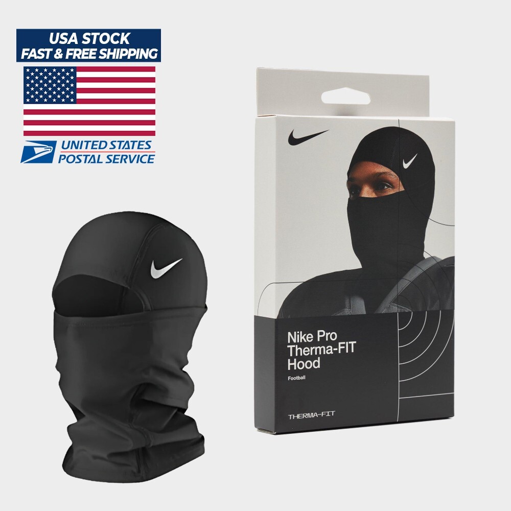 Nike Pro Therma-Fit Hyperwarm Hood Ski Mask Black | eBay