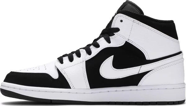 Nike Air Jordan 1 Retro Mid Tuxedo Black White 554724-113 Men's