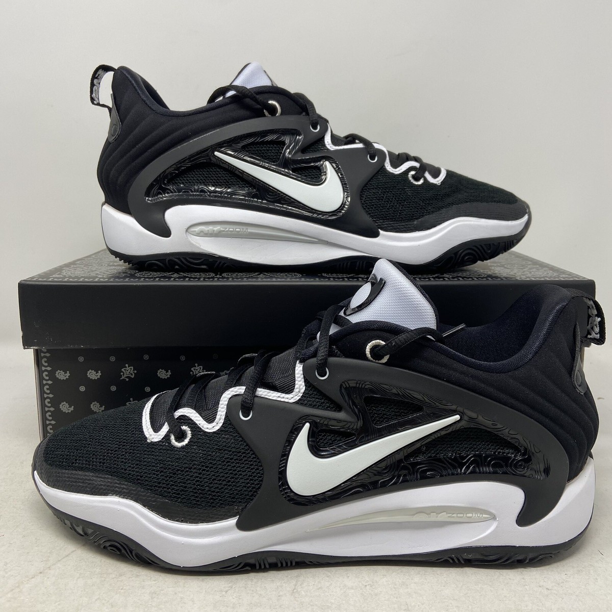 Nike KD 15 TB Promo Black White Men's Basketball Shoes DX6648-002