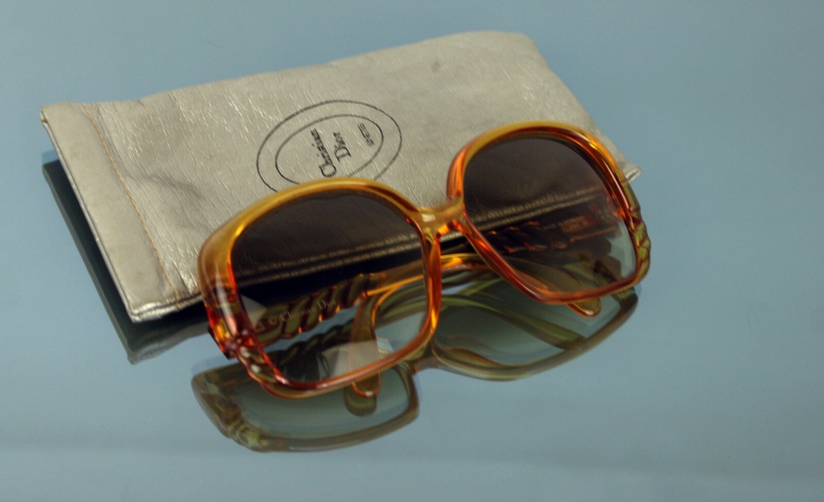 CHRISTIAN DIOR 206430 Brown Sunglasses Vintage 80's Stylish