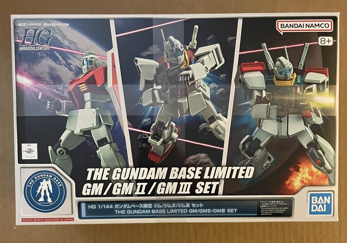 HG 1/144 GM Set- GM GM II GM GM III Model Kit Set Gundam Base