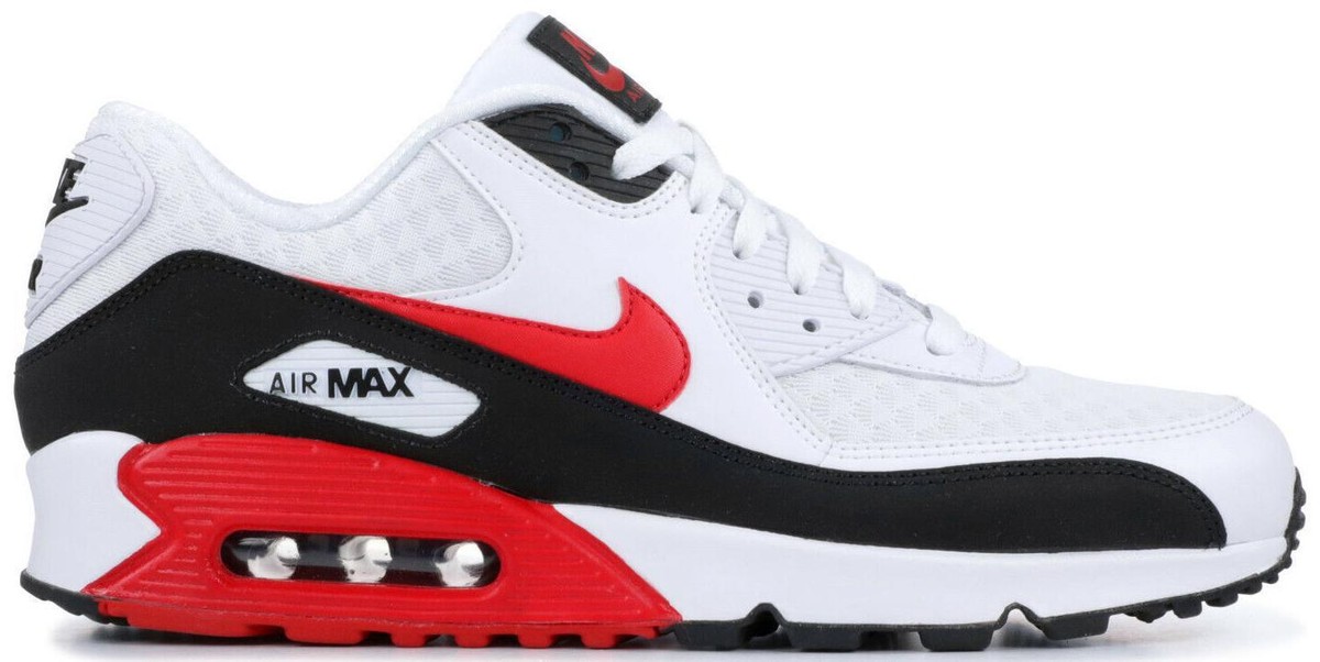 Nike Air Max 90 White Black University Red for Sale - Authenticity
