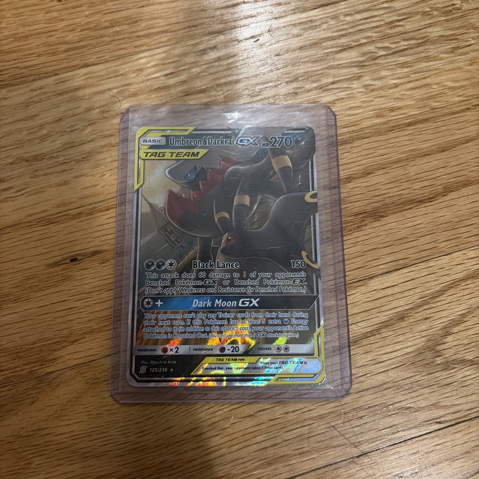 Umbreon & Darkrai GX 2019 Sun & Moon: Unified Minds #125/236 Holo