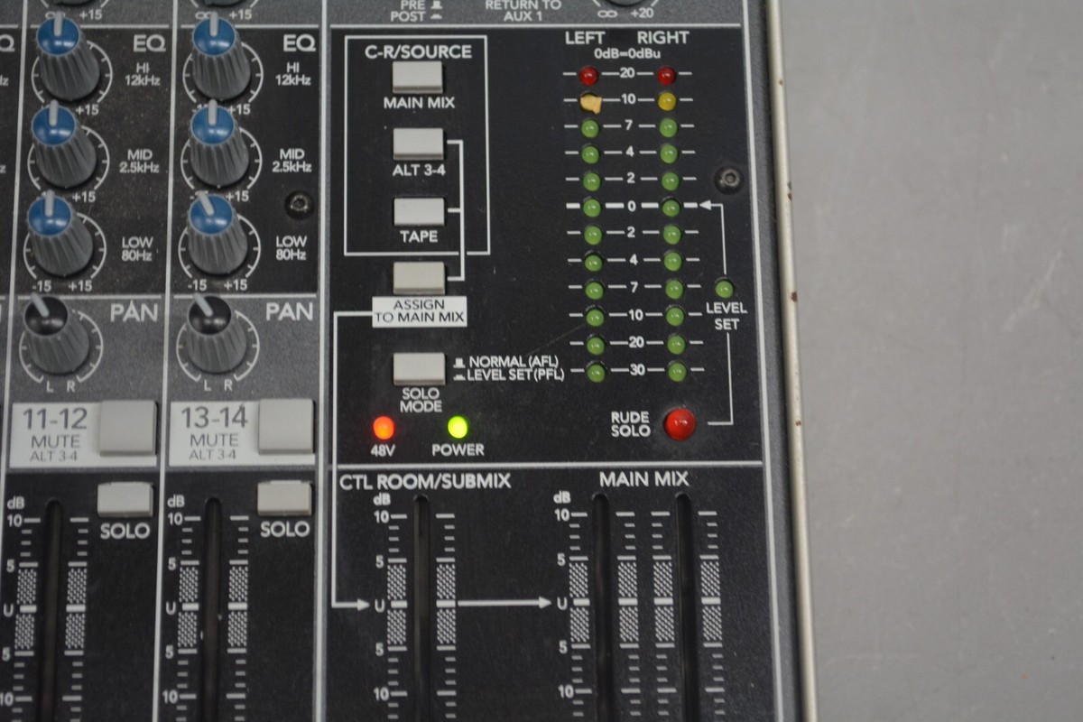 Mackie 1402-VLZ3 14-Channel Mic Line Mixer #X1513 | eBay