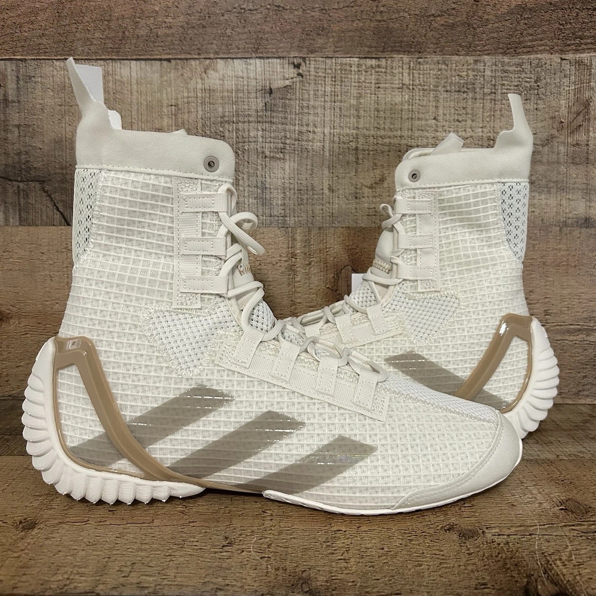 Adidas Boxing Speedex 23 High Top Shoes Off White JH8822 Men's