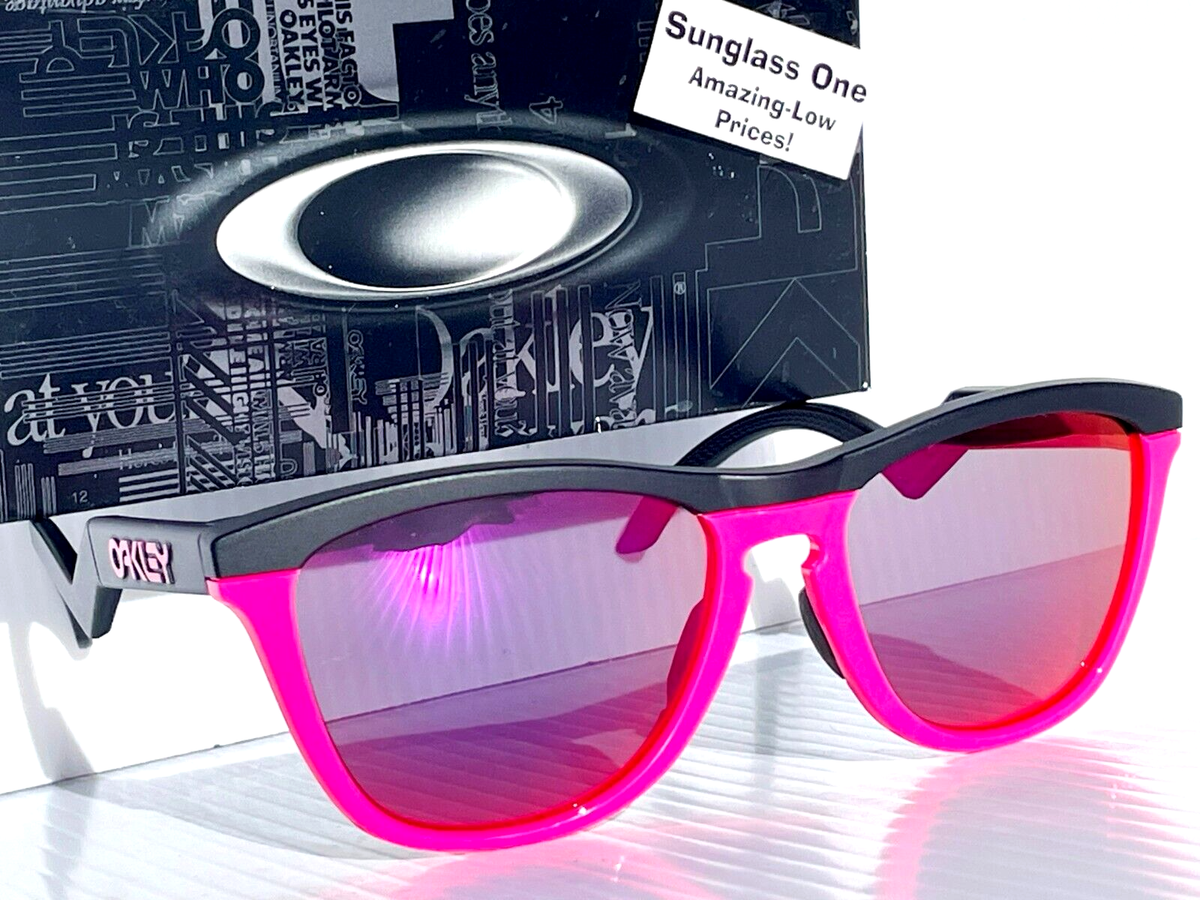 Oakley FROGSKINS HYBRID Black Neon Pink POLARIZED Galaxy Magenta