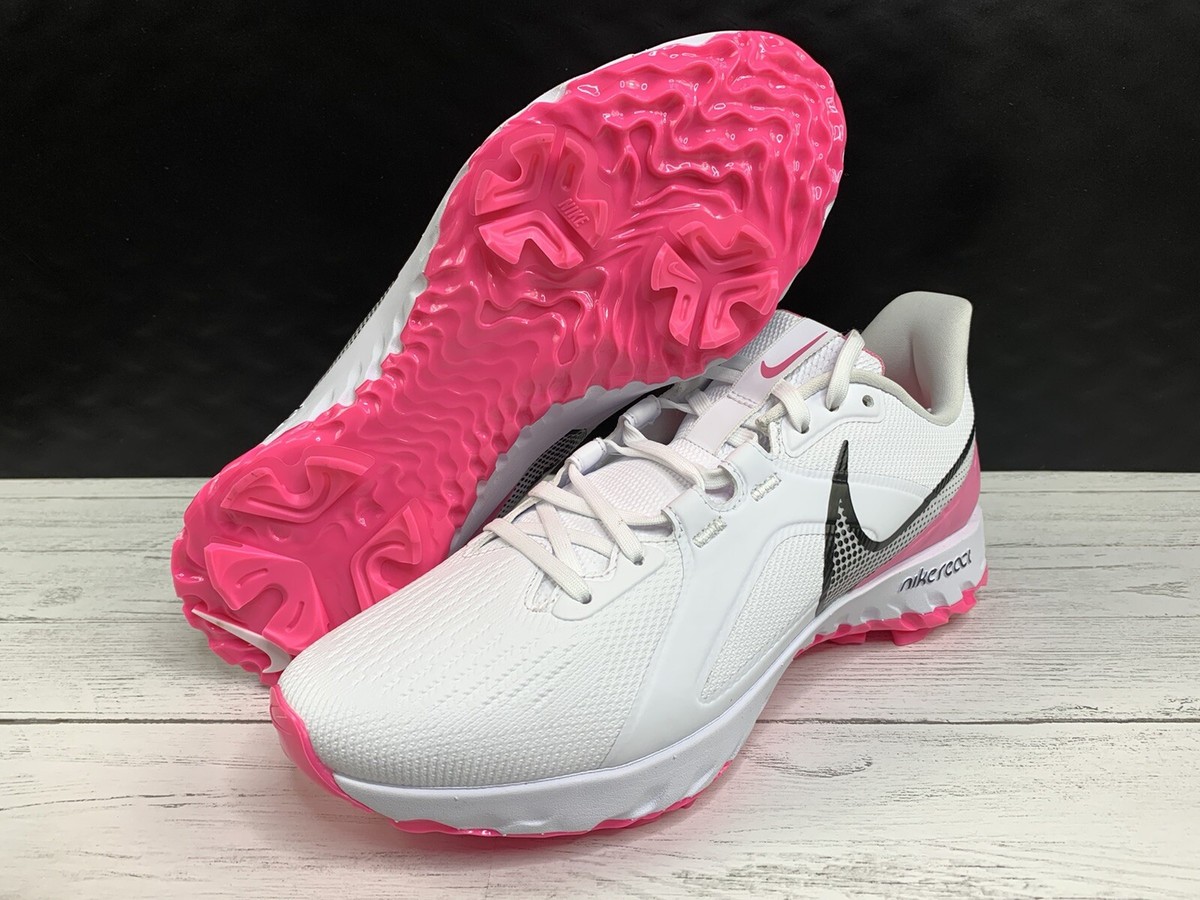 Nike React Infinity Pro White Lotus Pink Golf Shoes CT6620-101