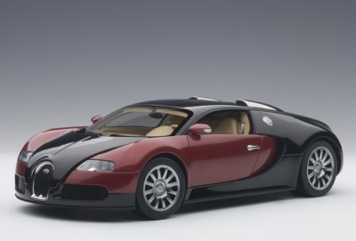 BUGATTI VEYRON EB16.4 PRODUCTION CAR RED & BLACK 1:18 by AUTOart