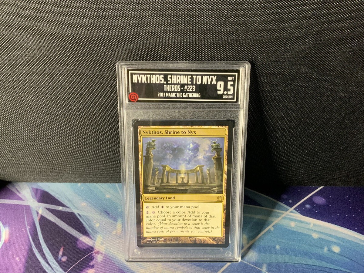 TCCG 9.5 PSA 10 CGC 9.5 Eq Nykthos, Shrine to Nyx [Theros] Magic