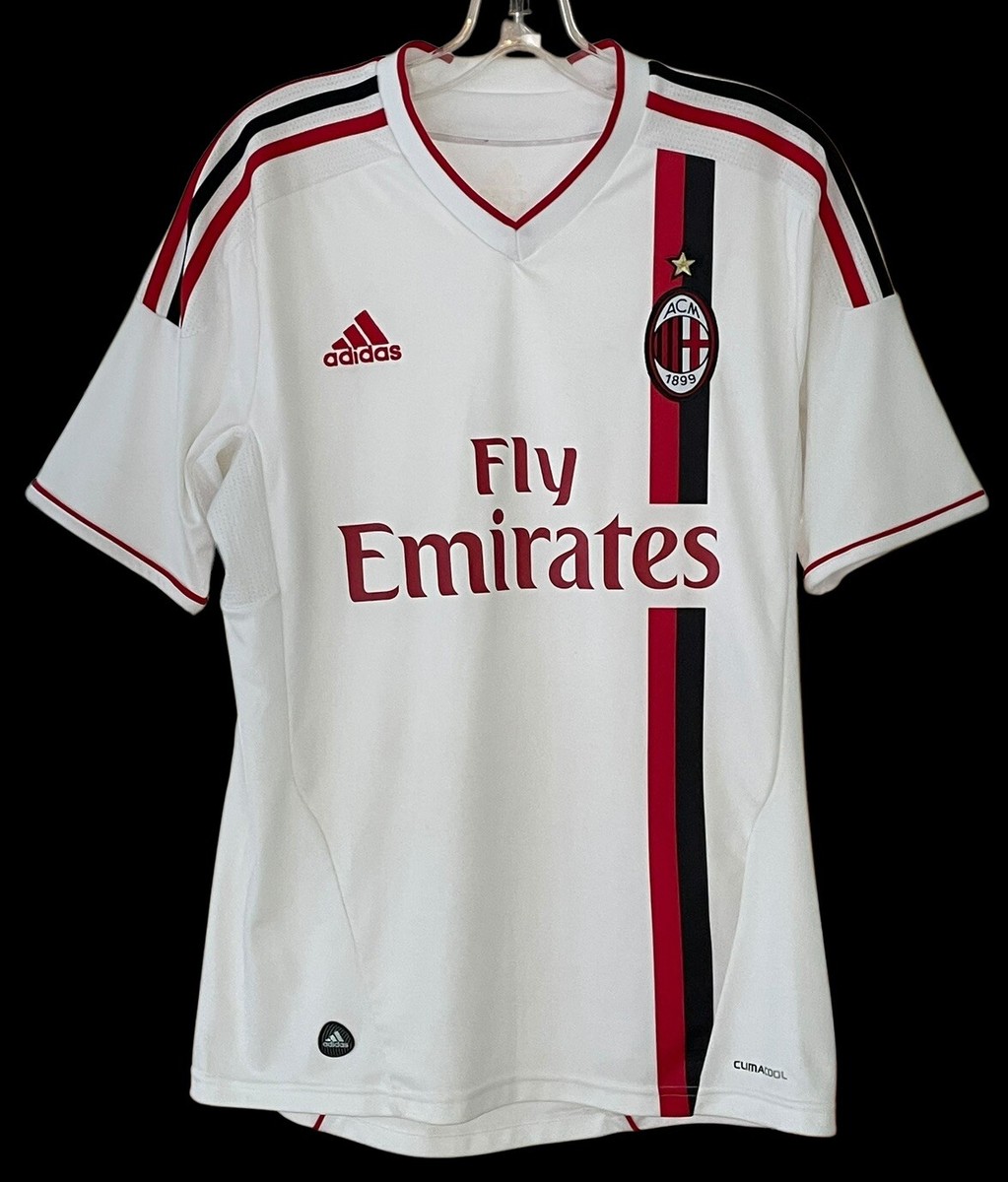 AC Milan Away 2011 2012 Jersey Adidas RARE UCL Soccer Men's sz