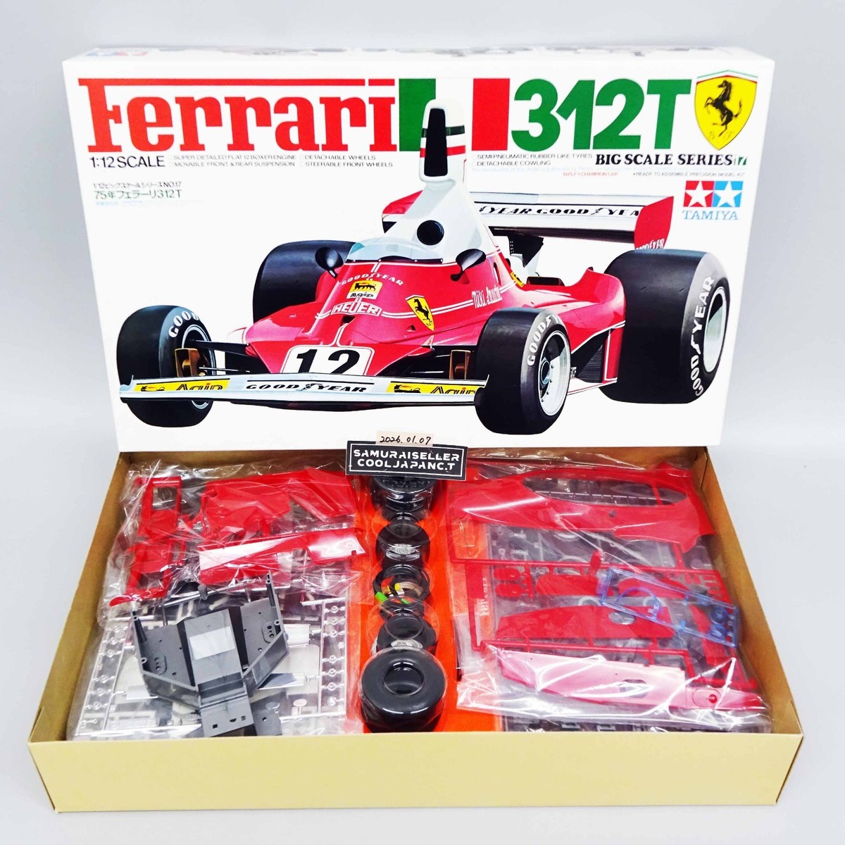 Tamiya 1/12 Ferrari 312T Big Scale Series F1 Vintage Plastic model