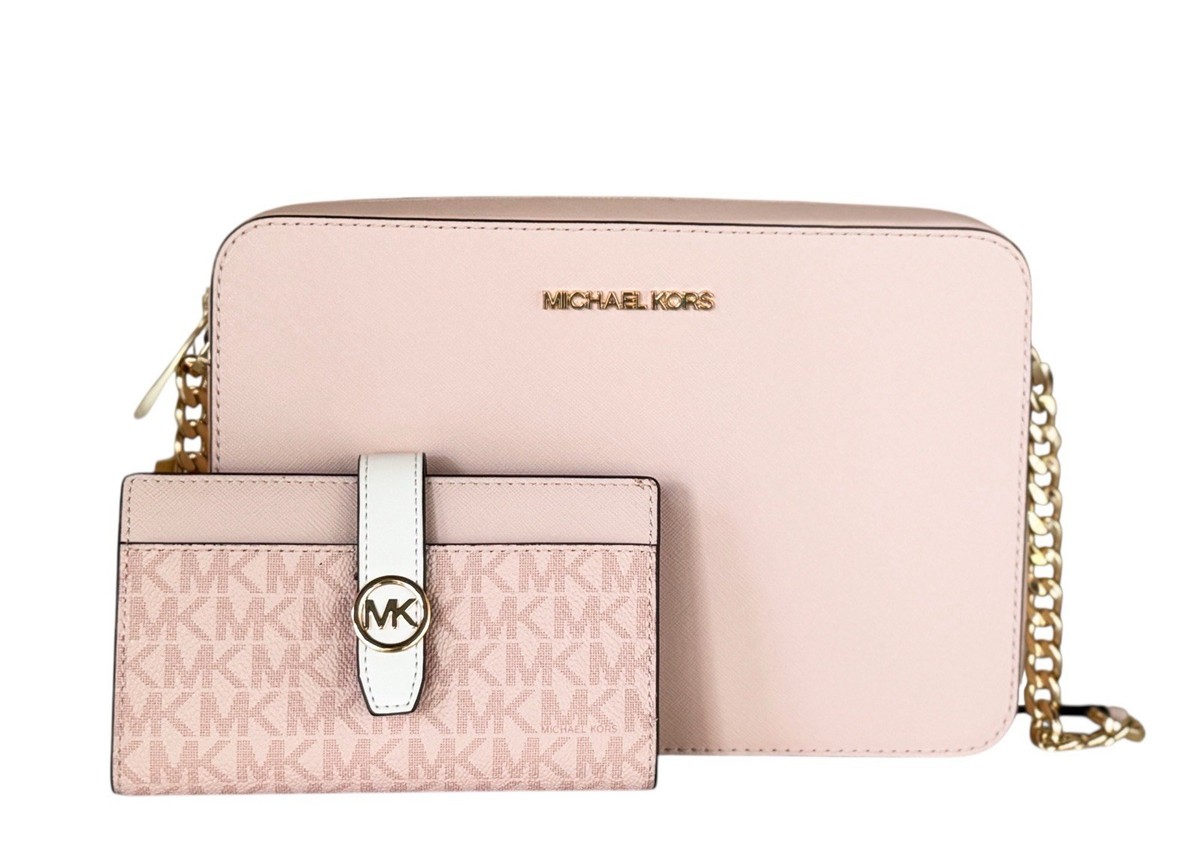 Michael Kors Jet Set Item LG East West Crossbody Bag + Wallet Set