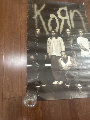 Vintage 1999 Korn Poster Band Shot Funky Giant Licensed 90s