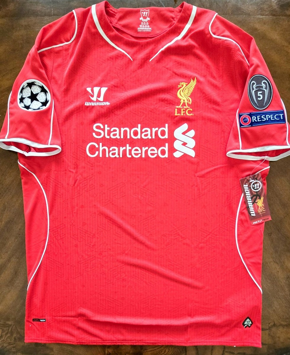2014/15 WARRIOR LIVERPOOL #8 GERRARD UCL Champions League Home