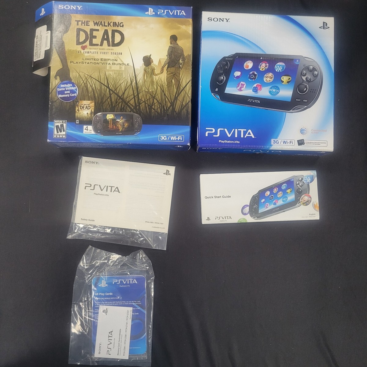 Sony PlayStation Vita The Walking Dead Bundle 3G Console Box and