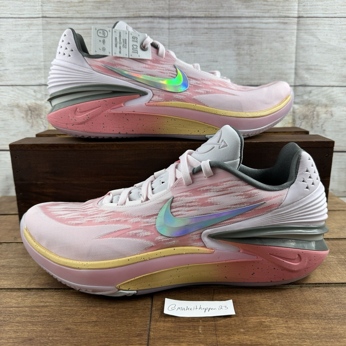 Nike Air Zoom GT Cut 2 'Easter' Pink White DJ6015-602 Men Size 13