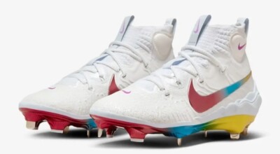 Nike Alpha Huarache NXT Rainbow Baseball Cleats DJ6517-106 Men's