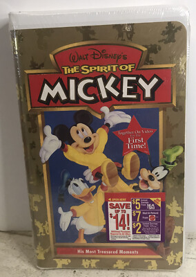 Walt Disney's THE SPIRIT OF MICKEY NIB SEALED VHS Mickey Mouse