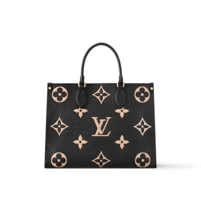 NIB Louis Vuitton OnTheGo MM Black/Beige M45495💯% Authentic 🥇 | eBay