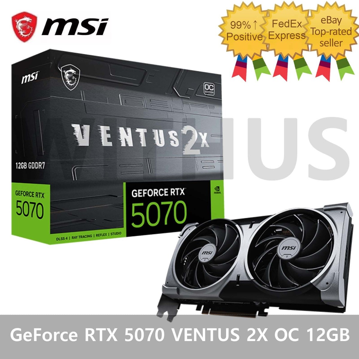 MSI GeForce RTX 5070 VENTUS 2X OC D7 12GB Gaming Graphics Card | eBay