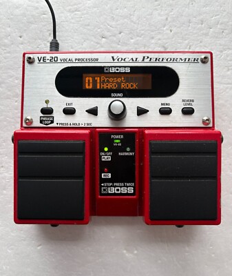 Boss VE-20 Vocal Guitar Effect Pedal with Adapter Used from Japan