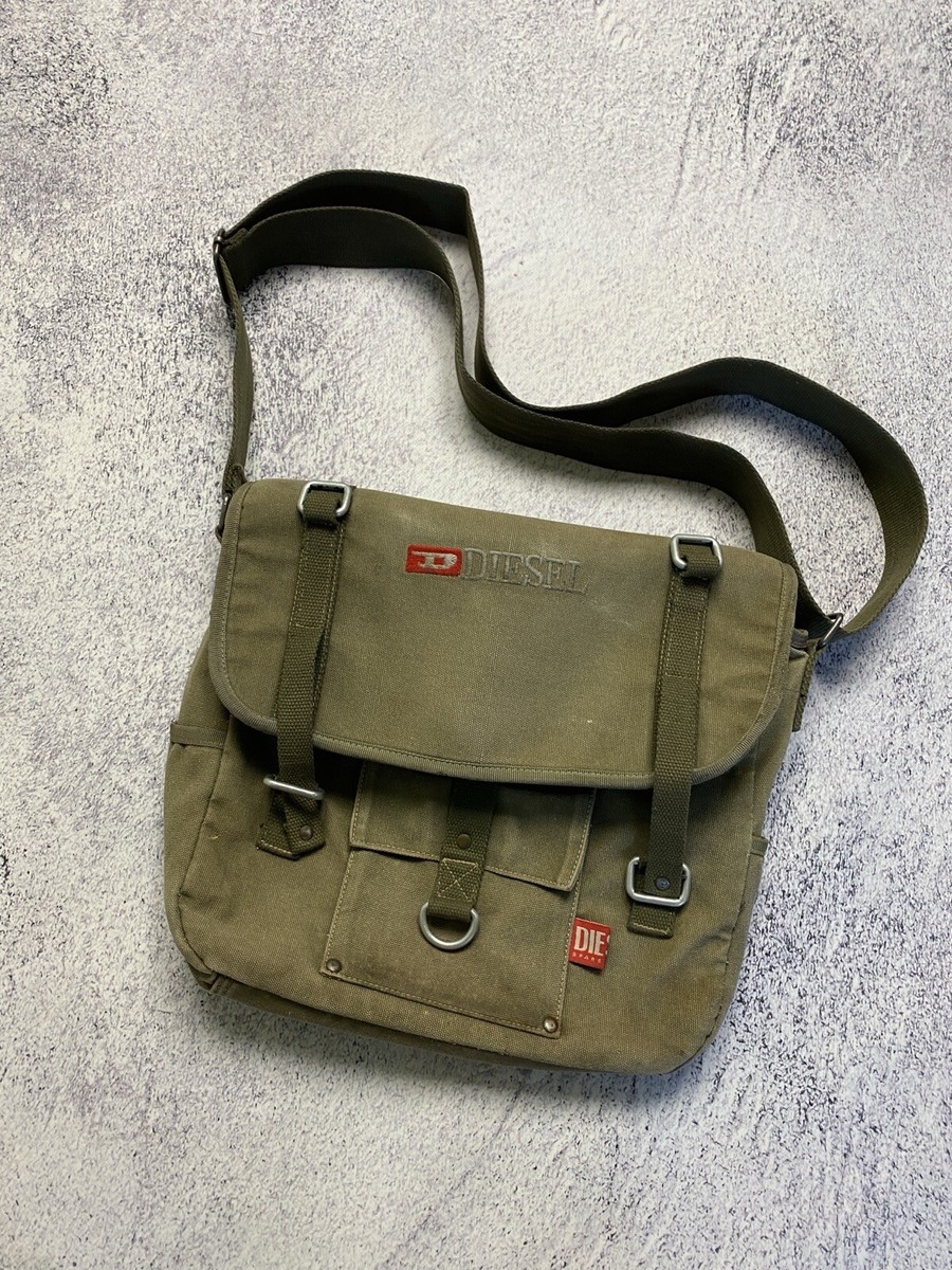 Vintage Diesel Y2K Distressed Military Cotton Canvas Multipocket