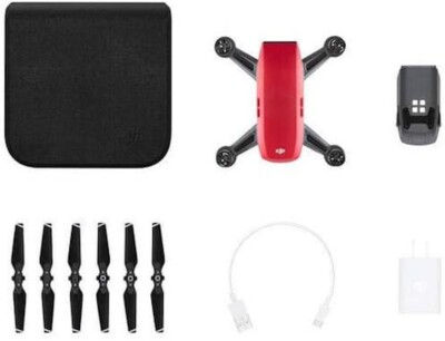 DJI Spark Mini Drone Lava Red ready to fly quadcopter with camera