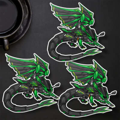 Kawasaki ZX-6R Ninja 2019-2023 Stickers - Set of 3 KissCut